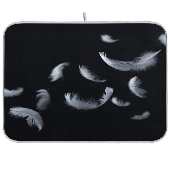 Iauyy Dish Drying Mat for Kitchen Counter, Super Absorbent & Hanging 16x18 / 18x24 Inch (S/M) The Ethereal Quality