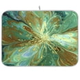 thumbnail image 1 of Iauyy Dish Drying Mat for Kitchen Counter, Super Absorbent & Hanging 16x18 / 18x24 Inch (S/M) The Texture Resembles Petals, 1 of 8