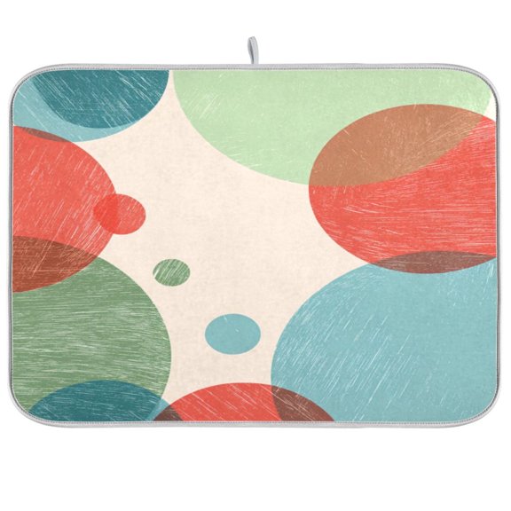 Iauyy Dish Drying Mat for Kitchen Counter, Super Absorbent & Hanging 16x18 / 18x24 Inch (S/M) Very Few Details