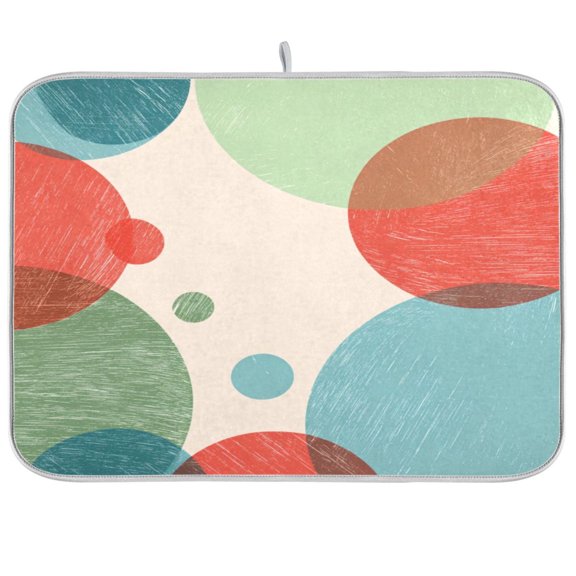 Iauyy Dish Drying Mat for Kitchen Counter, Super Absorbent & Hanging 16x18 / 18x24 Inch (S/M) Very Few Details