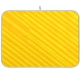 thumbnail image 1 of IAUYY 18 x 24 Inch Dish Drying Mat Dish Drying Mat Microfiber Kitchen Mats Large Counter Absorbent Dish Pad Drainer Rack Yellow Twill Stripe, 1 of 8
