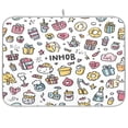 thumbnail image 1 of Iauyy Dish Drying Mat for Kitchen Counter, Super Absorbent & Hanging 16x18 / 18x24 Inch (S/M) in The Painting Graffiti, 1 of 8