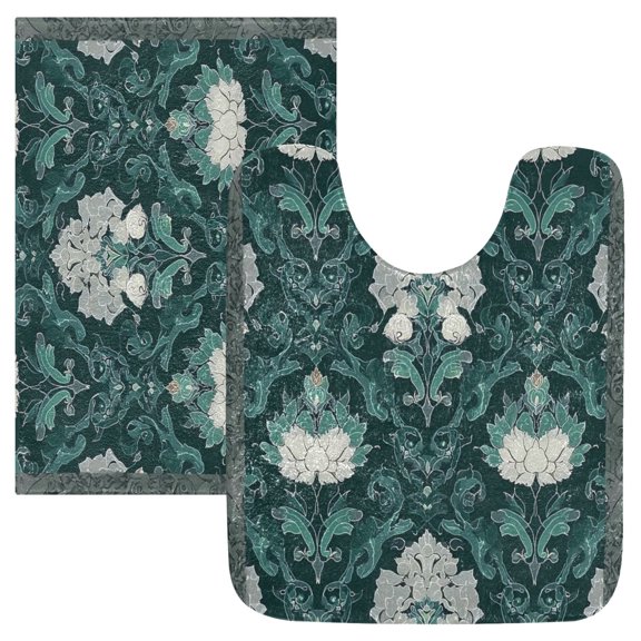 IAUYY 24x16 Inch Bath Mat Thick Soft Plush Shower Mat TPR Backing Material Non Slip Bath Mats for Bathroom for Tub Shower Hotel Weaving and Embroidery Techniques