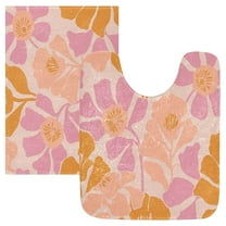 IAUYY 24x16 Inch Bath Mat Thick Soft Plush Shower Mat TPR Backing Material Non Slip Bath Mats for Bathroom for Tub Shower Hotel Matisse Style