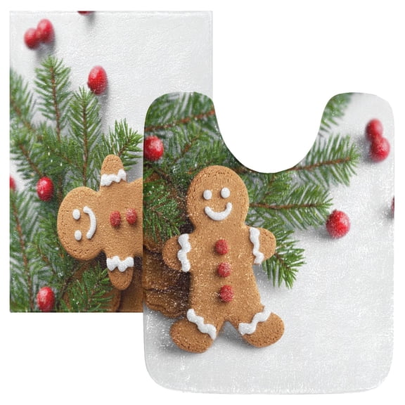 IAUYY 24x20 Inch Bath Mat Thick Soft Plush Shower Mat TPR Backing Material Non Slip Bath Mats for Bathroom for Tub Shower Hotel A Green Spruce Trees