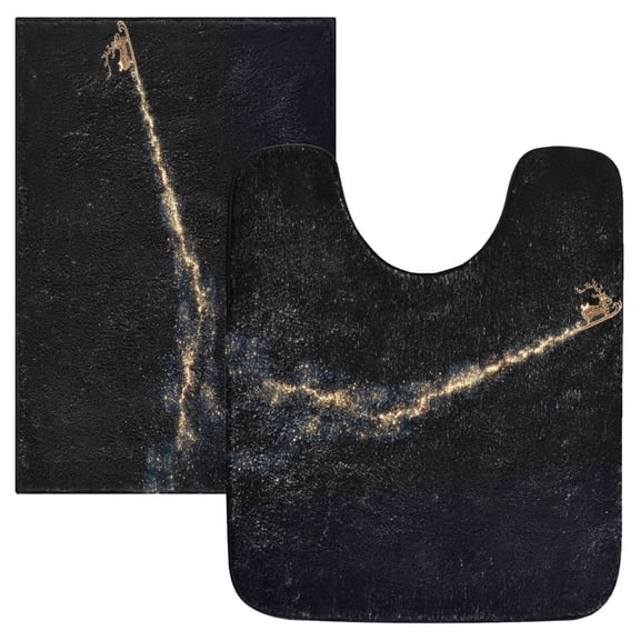 IAUYY 24x20 Inch Bath Mat Thick Soft Plush Shower Mat TPR Backing Material Non Slip Bath Mats for Bathroom for Tub Shower Hotel Splendid Galaxy