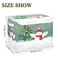 thumbnail image 1 of IAUYY 42*32*30cm Storage Bin with Lid Storage Boxes with Handles,300D Oxford Fabric+Hollow Board Applicable to Clothes Storage Office Storage,A Green Christmas Tree, 1 of 6