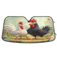 thumbnail image 1 of Iauyy Foldable Windshield Sun Shade for Cars, Interior Sun Protection for car UV Protection for Sedan/SUV/Truck, (S/M/L) Their Chicks, 1 of 8