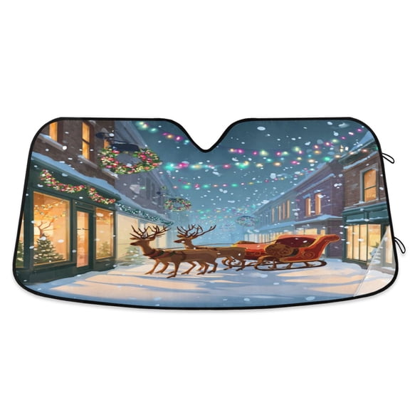 Iauyy Foldable Windshield Sun Shade for Cars, Interior Sun Protection for car UV Protection for Sedan/SUV/Truck, (S/M/L) A Convertible Sled
