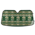 thumbnail image 1 of Iauyy Foldable Windshield Sun Shade for Cars, Interior Sun Protection for car UV Protection for Sedan/SUV/Truck, (S/M/L) Indian Green and Gold Pattern, 1 of 8
