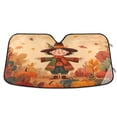 thumbnail image 1 of Iauyy Foldable Windshield Sun Shade for Cars, Interior Sun Protection for car UV Protection for Sedan/SUV/Truck, (S/M/L) Little Scarecrow Station, 1 of 8