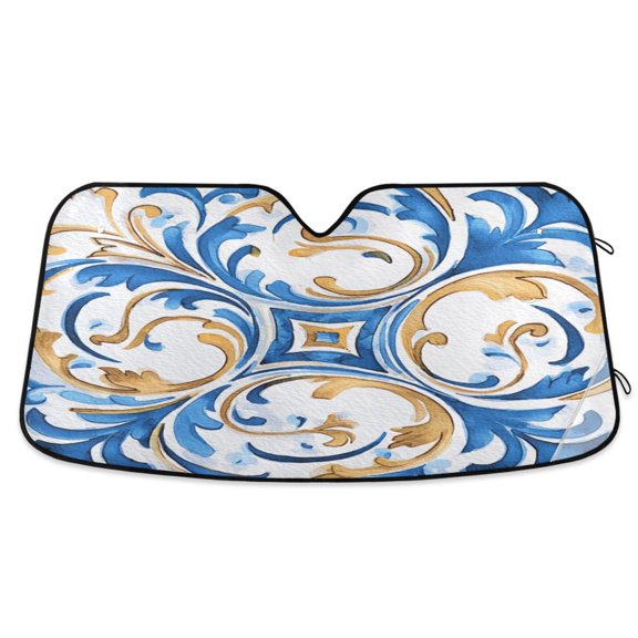 IAUYY 53*23.5inch Front Windshield Sunshade (PET+PE),Reflect UV and Heat Sun Visor Automotive Accessories Interior Sun Protection sun shield for car Vortex Stars