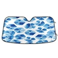 thumbnail image 1 of Iauyy Foldable Windshield Sun Shade for Cars, Interior Sun Protection for car UV Protection for Sedan/SUV/Truck, (S/M/L) Watercolor Triangular Composition, 1 of 8