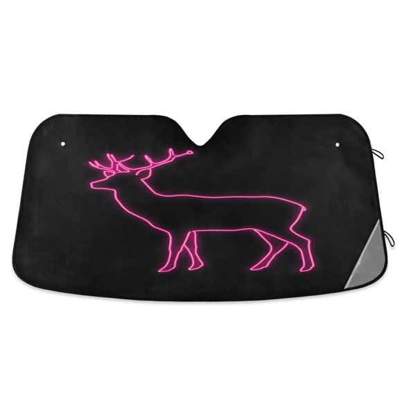 Iauyy Foldable Windshield Sun Shade for Cars, Interior Sun Protection for car UV Protection for Sedan/SUV/Truck, (S/M/L) Light Deer
