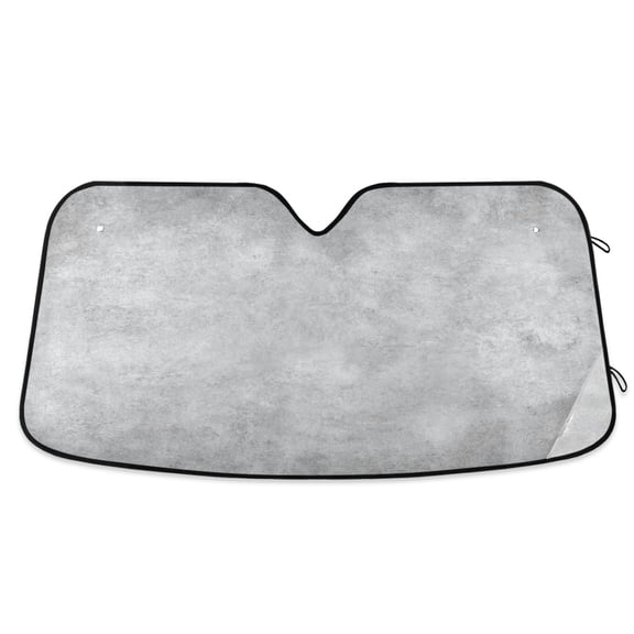 Iauyy Foldable Windshield Sun Shade for Cars, Interior Sun Protection for car UV Protection for Sedan/SUV/Truck, (S/M/L) Light Gray Concrete Texture