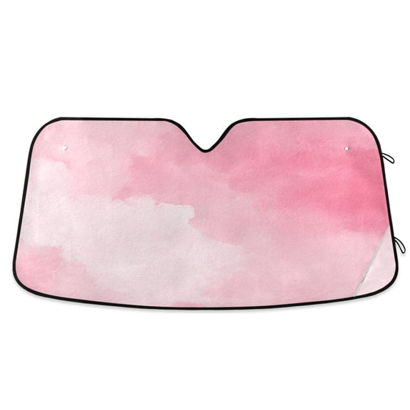 IAUYY 55*27.6inch Front Windshield Sunshade (PET+PE),Reflect UV and Heat Sun Visor Automotive Accessories Interior Sun Protection sun shield for car Minimalist Oil Painting