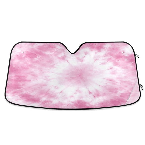 Iauyy Foldable Windshield Sun Shade for Cars, Interior Sun Protection for car UV Protection for Sedan/SUV/Truck, (S/M/L) Seamless Tie Dye Pattern