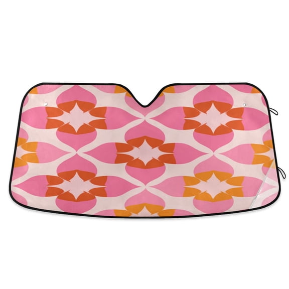 IAUYY 55*27.6inch Front Windshield Sunshade (PET+PE),Reflect UV and Heat Sun Visor Automotive Accessories Interior Sun Protection sun shield for car Star Pattern