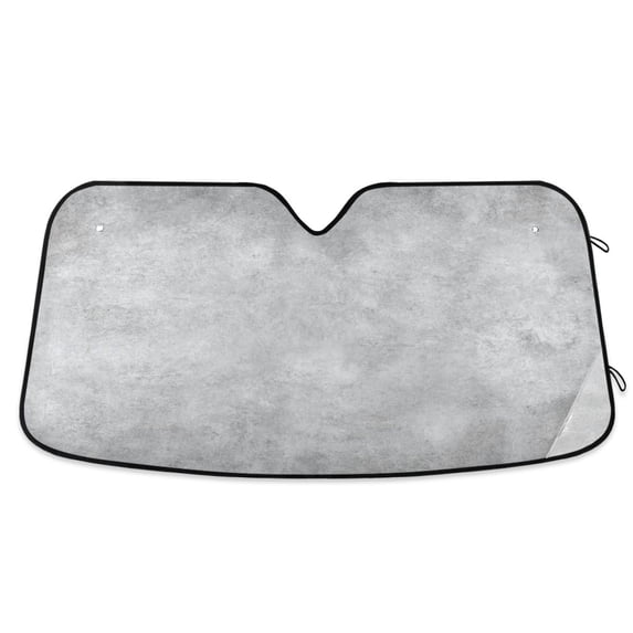 Iauyy Foldable Windshield Sun Shade for Cars, Interior Sun Protection for car UV Protection for Sedan/SUV/Truck, (S/M/L) Light Gray Concrete Texture