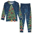 thumbnail image 1 of IAUYY Kid Long Sleeve Cotton Pajama Sets - 2 Piece Pajama Set ,Sizes 18M-8Y Small Silver Clouds, 1 of 7