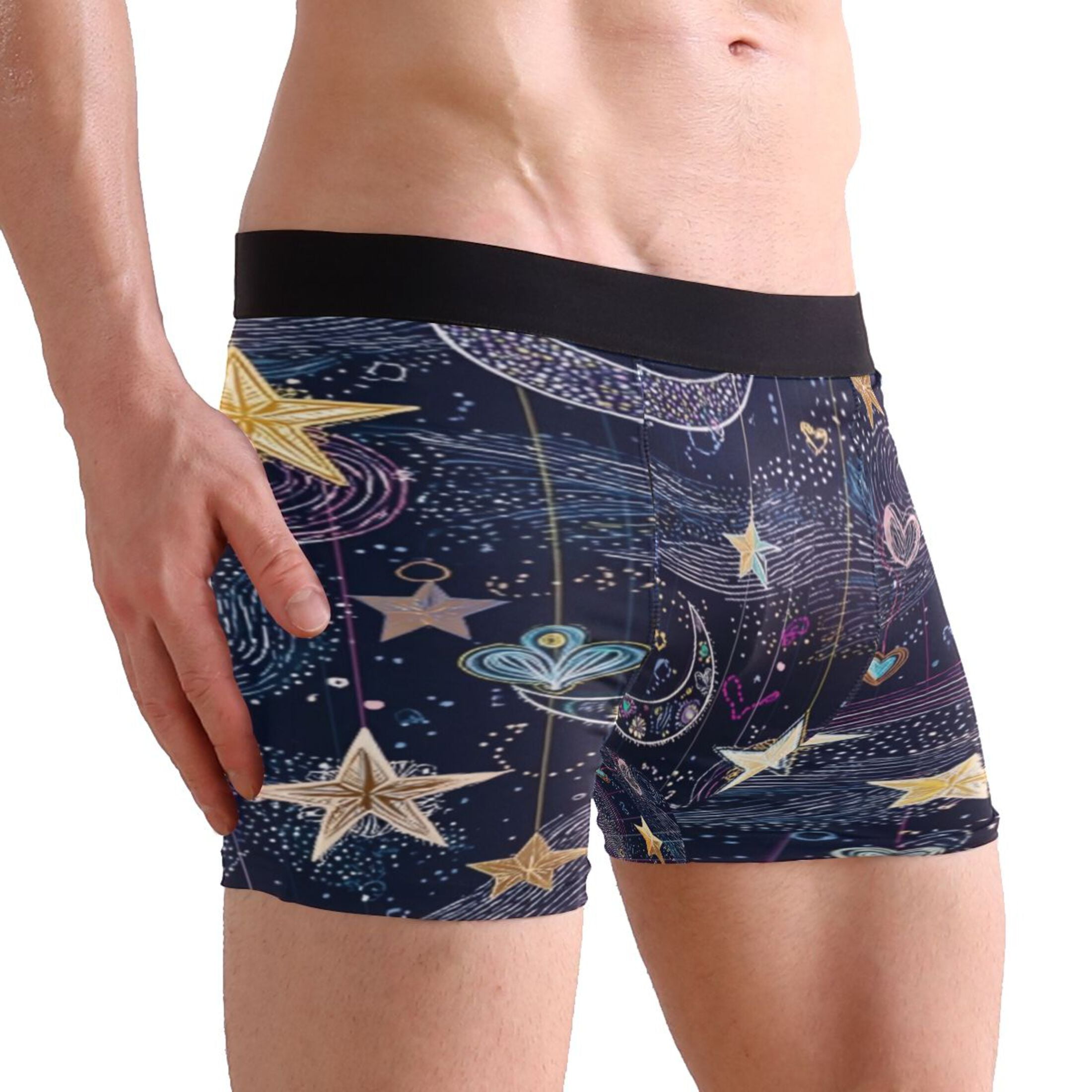 IAUYY Large Men's Underwear Boxer Briefs 88% polyester+12% Spandex,Cool ...