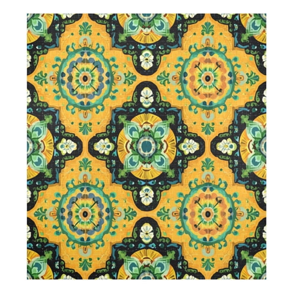 IAUYY Magnetic Decorative -23x26 Inch,Removable DIY Art for Dishwasher Refrigerator and Other Metal Surfaces,Moroccan Tile Colors