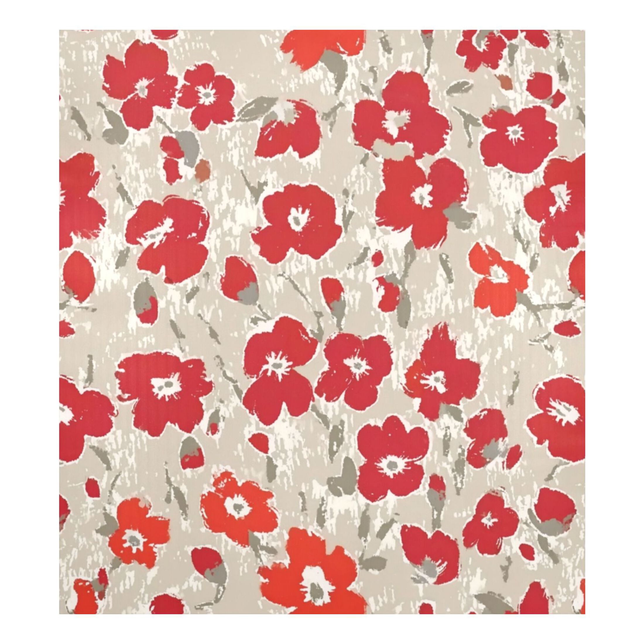 IAUYY Magnetic decorative sticker - 23x26 Inch PVC Refrigerator Decorative Cover, Removable DIY Art for Kitchen Appliances Large-scale Red Floral Design