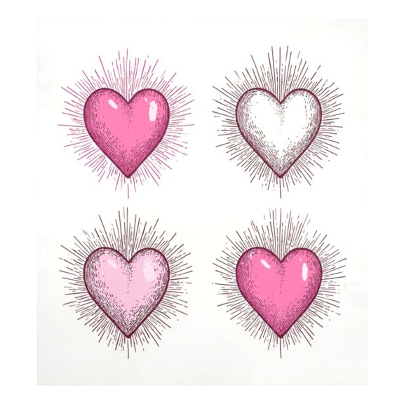 IAUYY Magnetic decorative sticker - 23x26 Inch PVC Refrigerator Decorative Cover, Removable DIY Art for Kitchen Appliances Valentine's Day Card Design