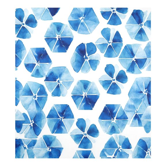IAUYY Magnetic decorative sticker - 23x26 Inch PVC Refrigerator Decorative Cover, Removable DIY Art for Kitchen Appliances Watercolor Triangular Composition