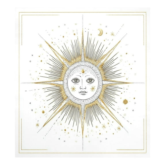 IAUYY Magnetic decorative sticker - 23x26 Inch PVC Refrigerator Decorative Cover, Removable DIY Art for Kitchen Appliances A Celestial Body The Sun