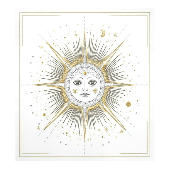 IAUYY Magnetic decorative sticker - 23x26 Inch PVC Refrigerator Decorative Cover, Removable DIY Art for Kitchen Appliances A Celestial Body The Sun