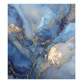 thumbnail image 1 of IAUYY Magnetic decorative sticker - 23x26 Inch PVC Refrigerator Decorative Cover, Removable DIY Art for Kitchen Appliances Blue Gold Liquid, 1 of 6