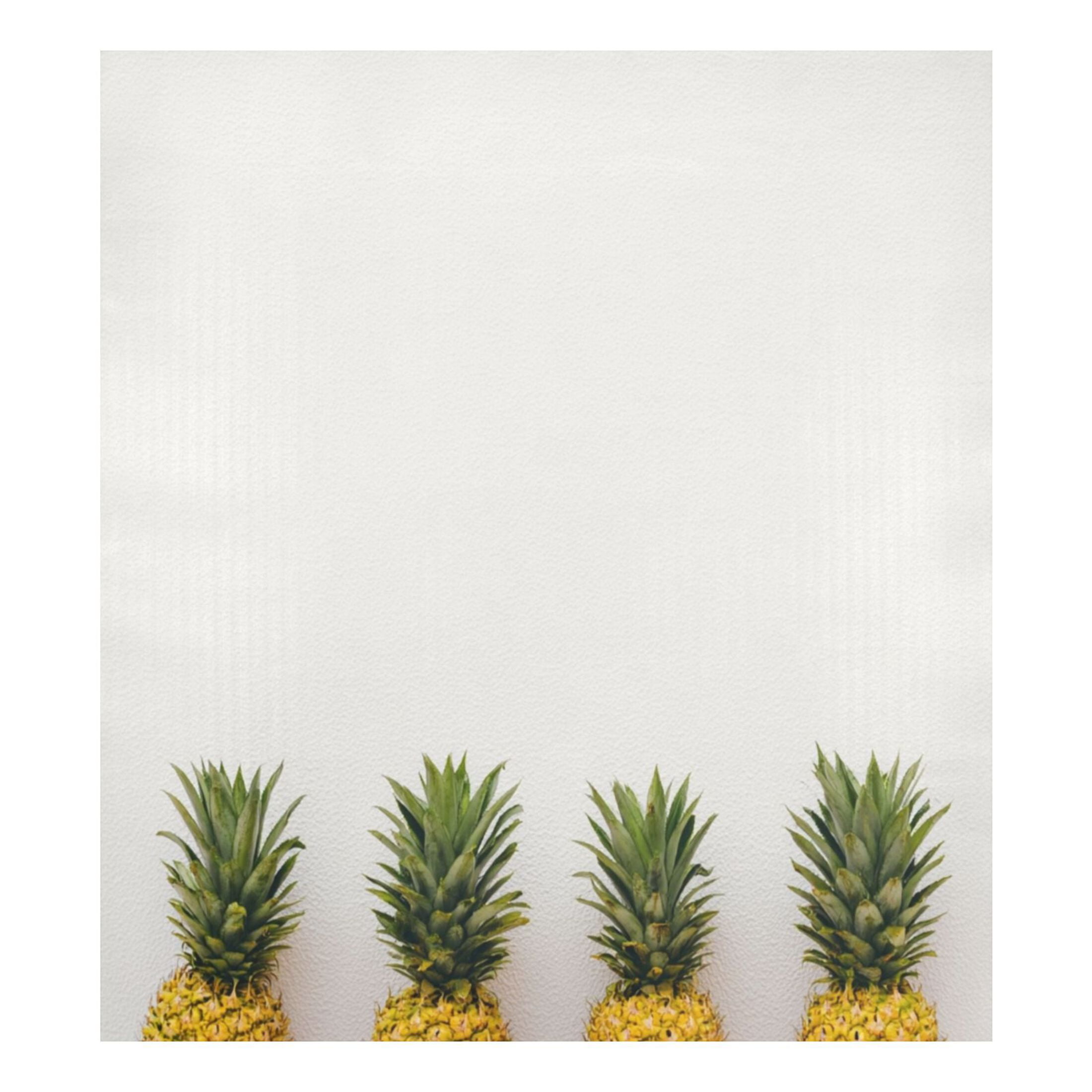 IAUYY Magnetic decorative sticker - 23x26 Inch PVC Refrigerator Decorative Cover, Removable DIY Art for Kitchen Appliances Four Pineapples