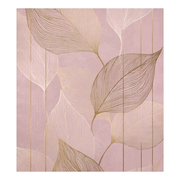 IAUYY Magnetic decorative sticker - 23x26 Inch PVC Refrigerator Decorative Cover, Removable DIY Art for Kitchen Appliances Golden Pink