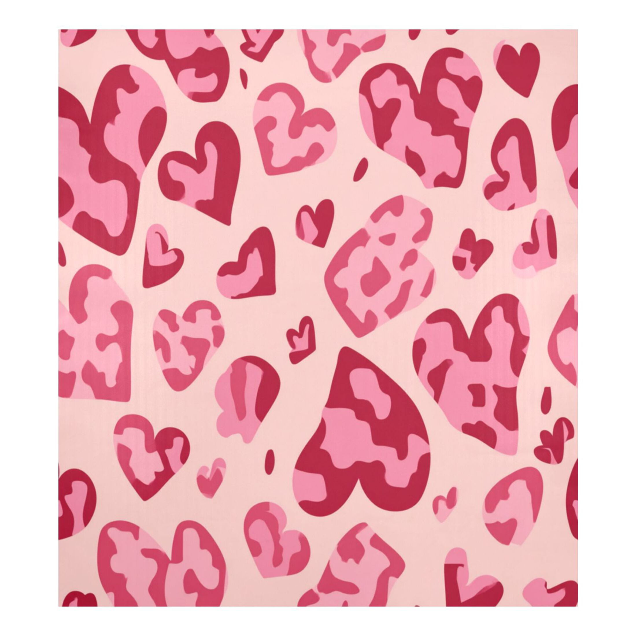 IAUYY Magnetic decorative sticker - 23x26 Inch PVC Refrigerator Decorative Cover, Removable DIY Art for Kitchen Appliances Heart Pattern