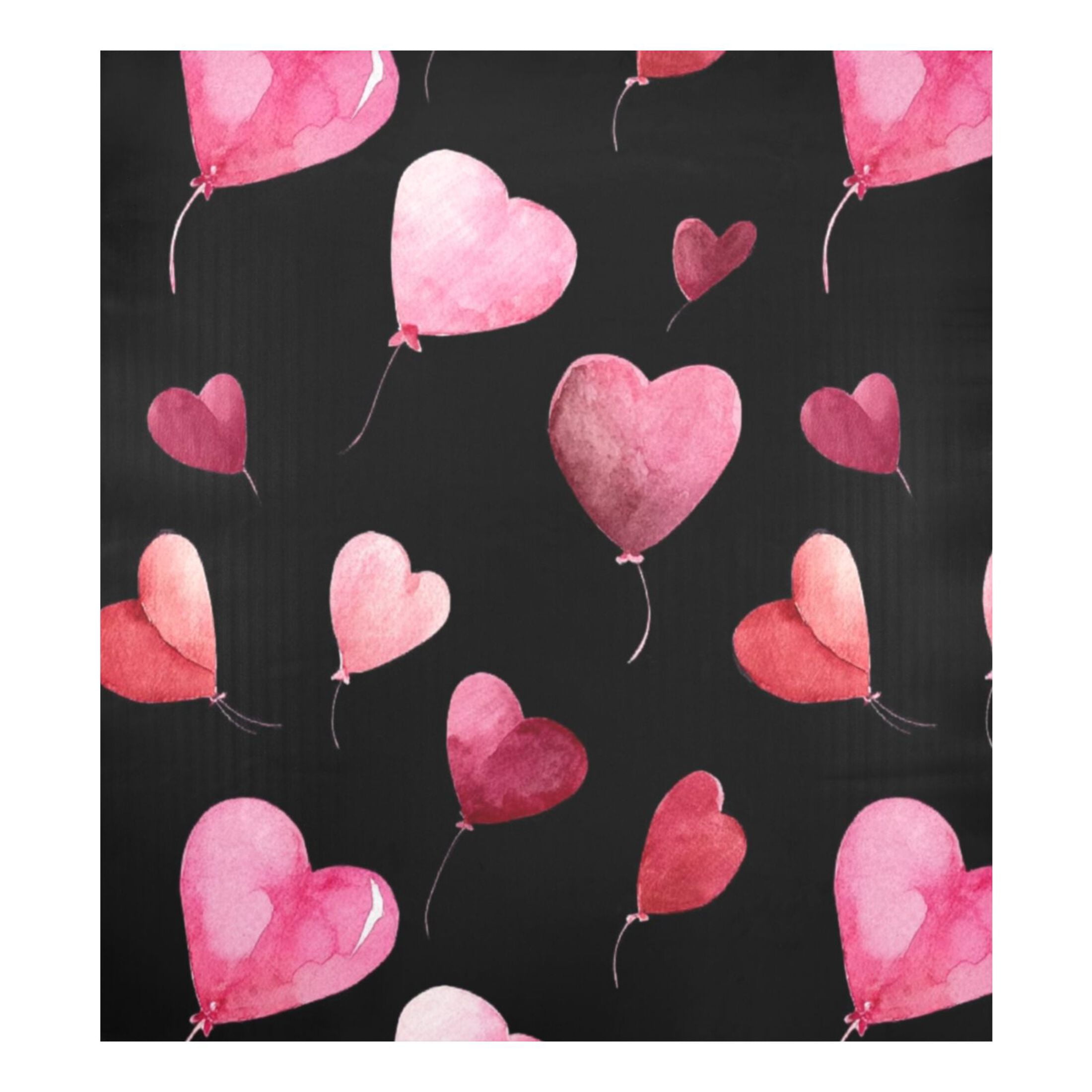 IAUYY Magnetic decorative sticker - 23x26 Inch PVC Refrigerator Decorative Cover, Removable DIY Art for Kitchen Appliances Heart Shaped Balloon