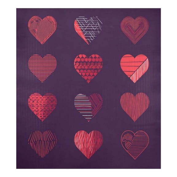 IAUYY Magnetic decorative sticker - 23x26 Inch PVC Refrigerator Decorative Cover, Removable DIY Art for Kitchen Appliances Heart Symbol Icon Set
