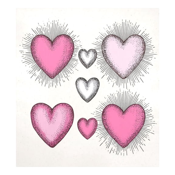 IAUYY Magnetic decorative sticker - 23x26 Inch PVC Refrigerator Decorative Cover, Removable DIY Art for Kitchen Appliances Heart Symbol