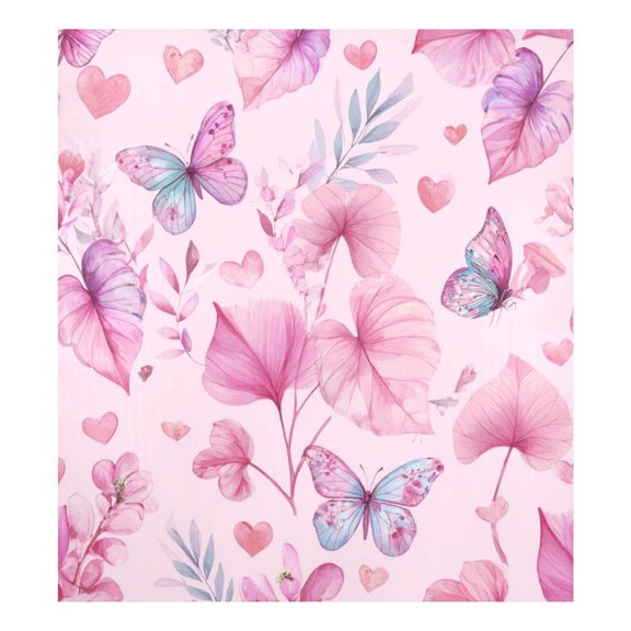 IAUYY Magnetic decorative sticker - 23x26 Inch PVC Refrigerator Decorative Cover, Removable DIY Art for Kitchen Appliances Heart-shaped Leaf Pattern