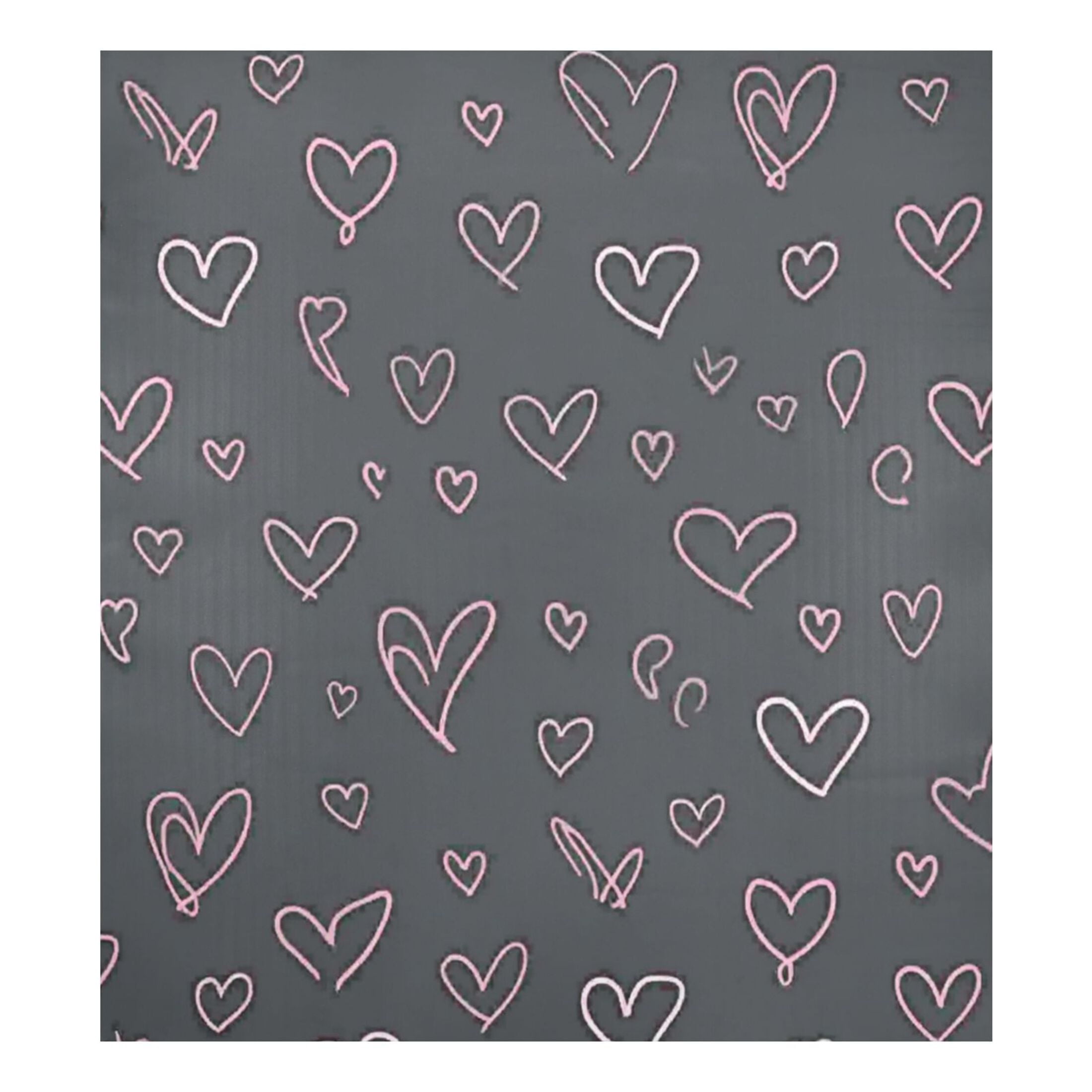 IAUYY Magnetic decorative sticker - 23x26 Inch PVC Refrigerator Decorative Cover, Removable DIY Art for Kitchen Appliances Pink Heart-shaped Pattern