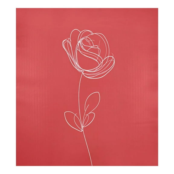 IAUYY Magnetic decorative sticker - 23x26 Inch PVC Refrigerator Decorative Cover, Removable DIY Art for Kitchen Appliances Rose Logo