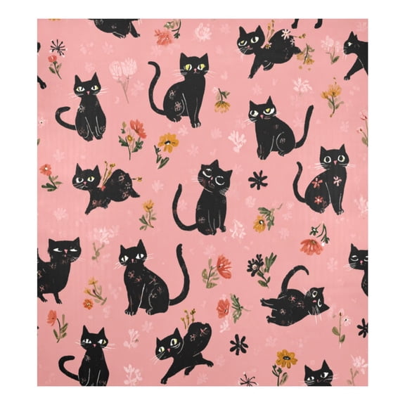 IAUYY Magnetic decorative sticker - 23x26 Inch PVC Refrigerator Decorative Cover, Removable DIY Art for Kitchen Appliances Simple Sketch Of A Kitten