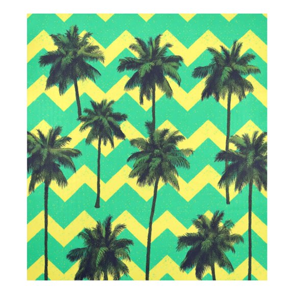 IAUYY Magnetic decorative sticker - 23x26 Inch PVC Refrigerator Decorative Cover, Removable DIY Art for Kitchen Appliances Summer Herringbone Pattern