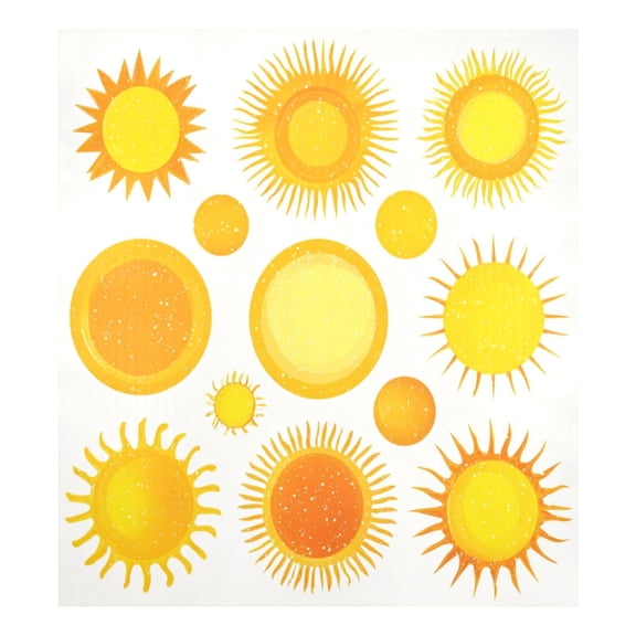 IAUYY Magnetic decorative sticker - 23x26 Inch PVC Refrigerator Decorative Cover, Removable DIY Art for Kitchen Appliances Various Suns