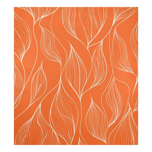 IAUYY Magnetic decorative sticker - 23x26 Inch PVC Refrigerator Decorative Cover, Removable DIY Art for Kitchen Appliances White Abstract Wave Leaf