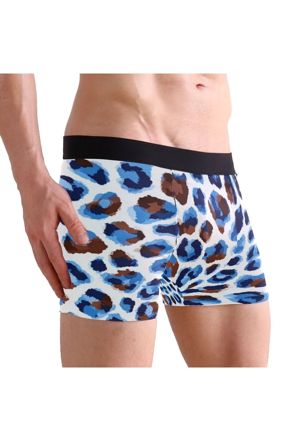 Medium Men's Underwear Boxer Briefs 88% polyester+12% Spandex,Cool & Breathable 3-Piece Gift Box Set Men Briefs,A Green Liquid A Glowing Red Neon A Brown Spots