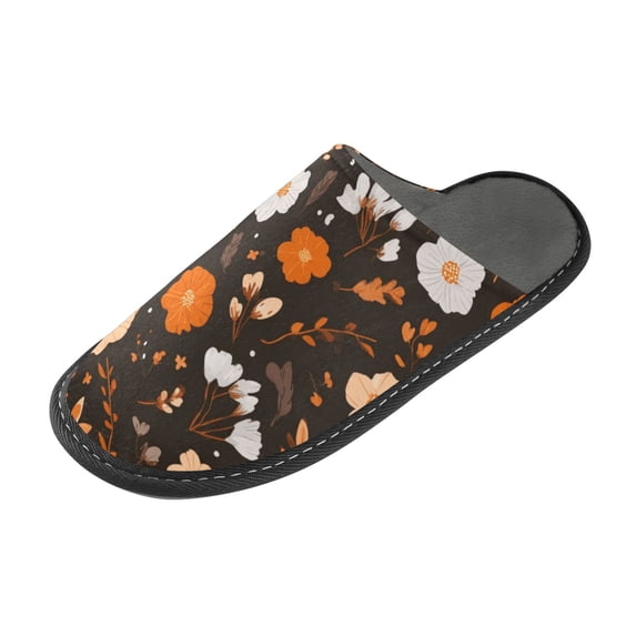 IAUYY Memory Foam House Slippers Suitable for Both Men and Women. Comfortable, Anti-Slip Plush Flat-Bottomed Slippers The Best Holiday Gift Art Printing