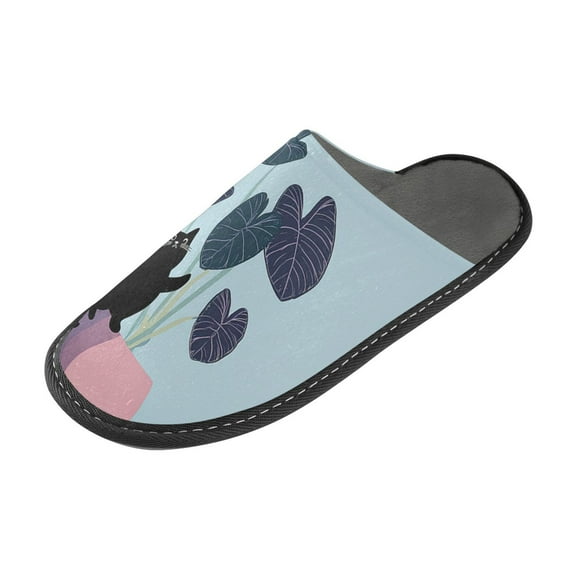 IAUYY Memory Foam House Slippers Suitable for Both Men and Women. Comfortable, Anti-Slip Plush Flat-Bottomed Slippers The Best Holiday Gift Cat on A Tree