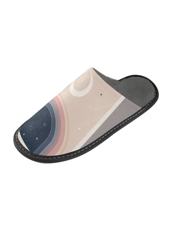 Memory Foam House Slippers Suitable for Both Men and Women. Comfortable, Anti-Slip Plush Flat-Bottomed Slippers The Best Holiday Gift A Celestial Body Poster