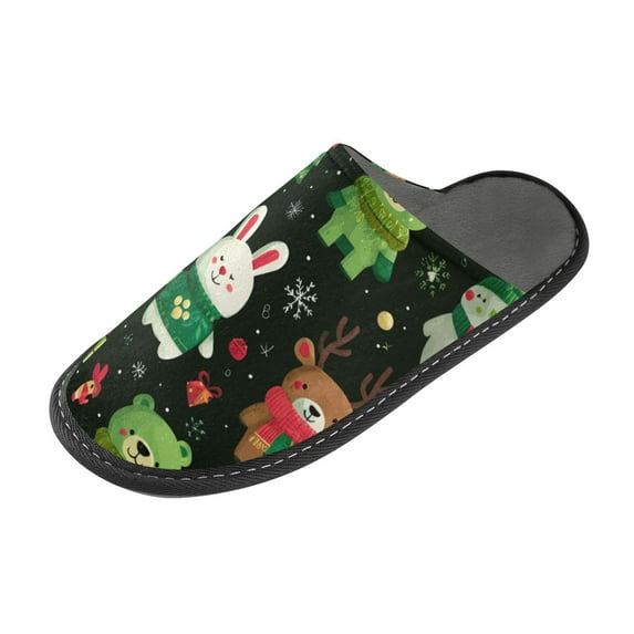 IAUYY Memory Foam House Slippers Suitable for Both Men and Women. Comfortable, Anti-Slip Plush Flat-Bottomed Slippers The Best Holiday Gift Characters and Their Sccessories